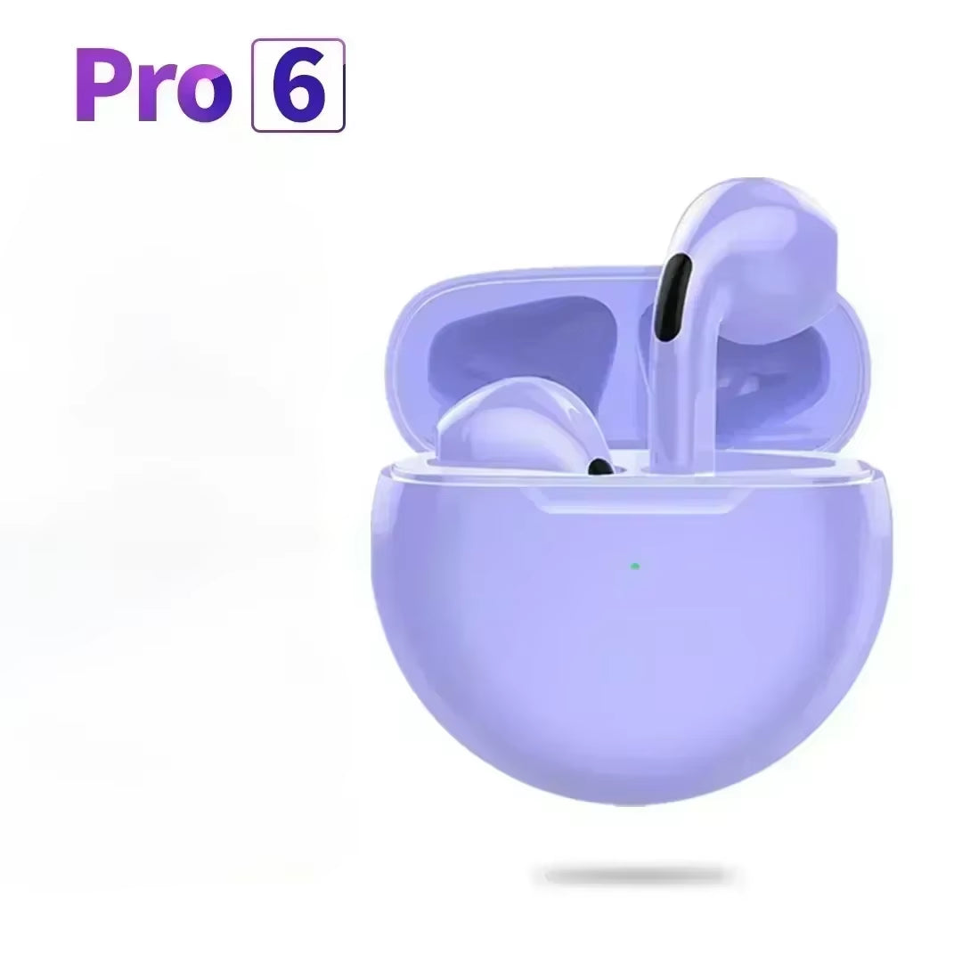 NEW Pro 6 TWS Wireless Headphones with Mic Fone Bluetooth Earphones Sport Running Headset for Apple Iphone Xiaomi Pro6 Earbuds